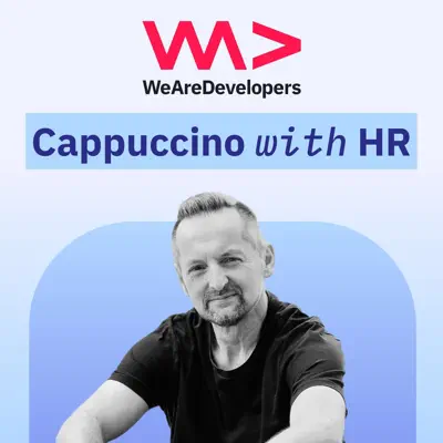 Cappuccino with HR show artwork featuring host Rudi Bauer